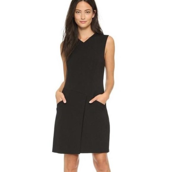 BCBGMaxAzria Dresses & Skirts - BCBGMAXAZRIA Black Phoeby Crossover Slit Dress